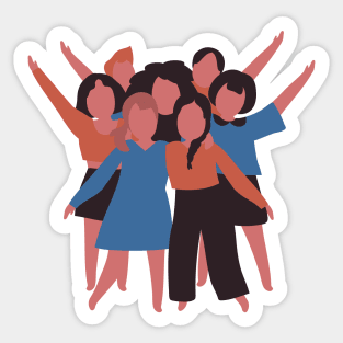 girls together Sticker